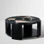Gaston SUISSE (1896-1988) - Table circulaire à double plateau.
